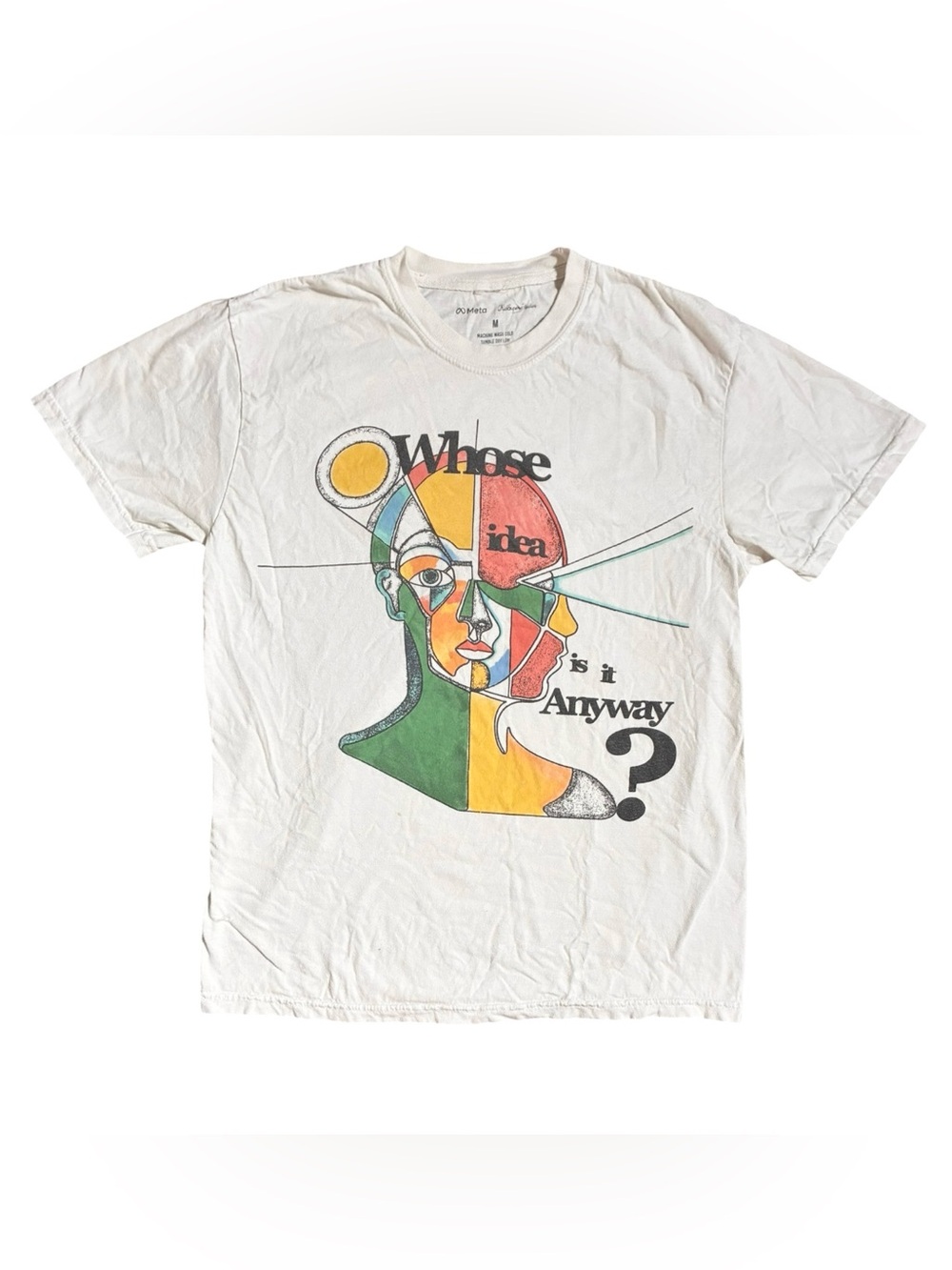 KidSuper Studios x Meta Whose Idea Is It Anyway Tee Shirt White